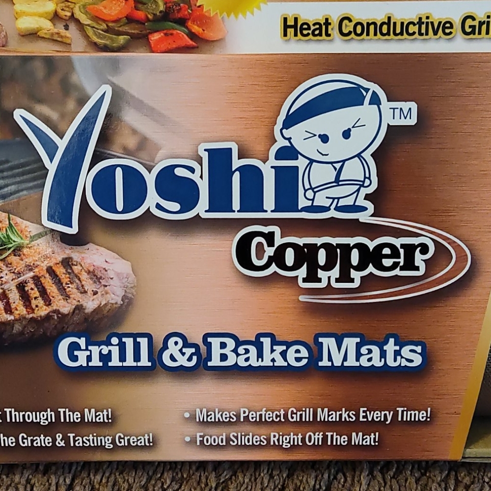 NIB Yoshi Copper Grill & Bake Mats
